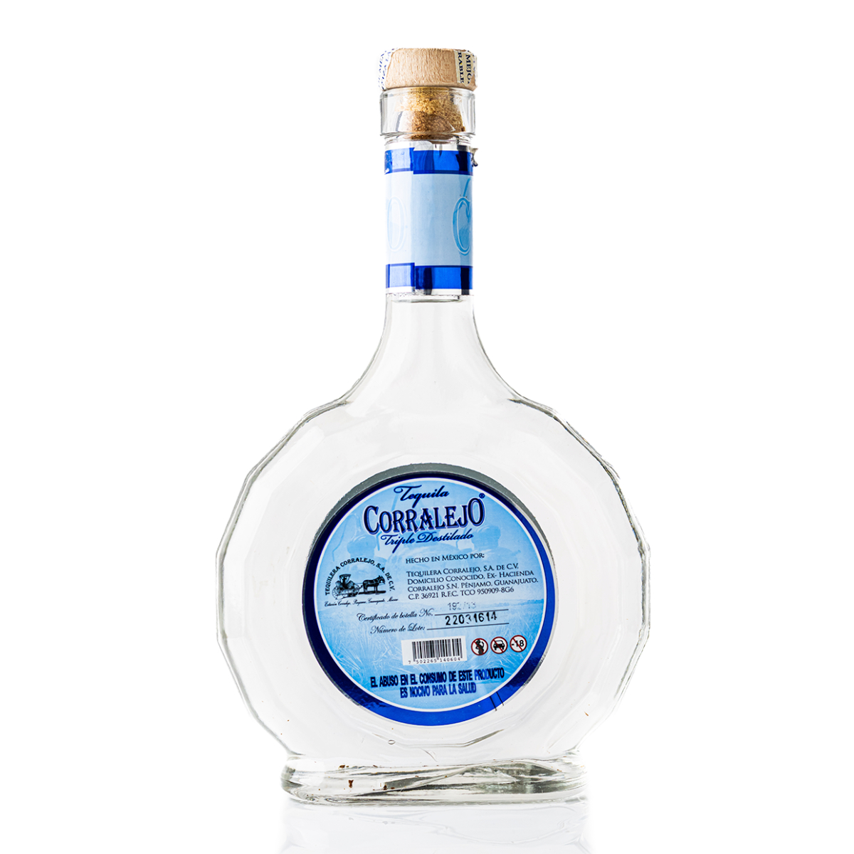 Tequila Corralejo Triple Destilado Blanco